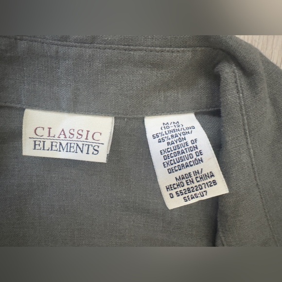 Classic Elements Gray Linen Blend Shirt 🤎 - Picture 5 of 8